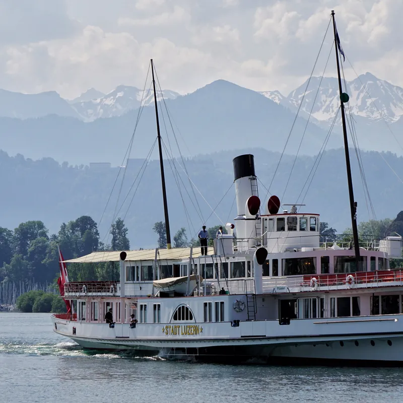 Paddle steamer on Lake Lucerne